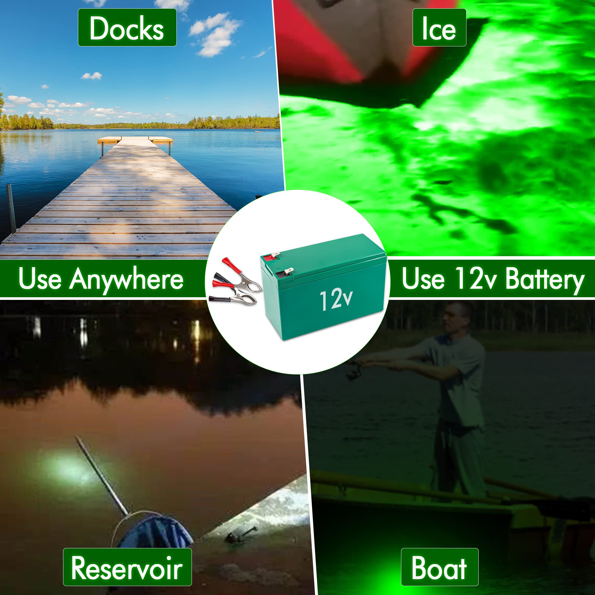 Pinboer fishing light packaging and accessories