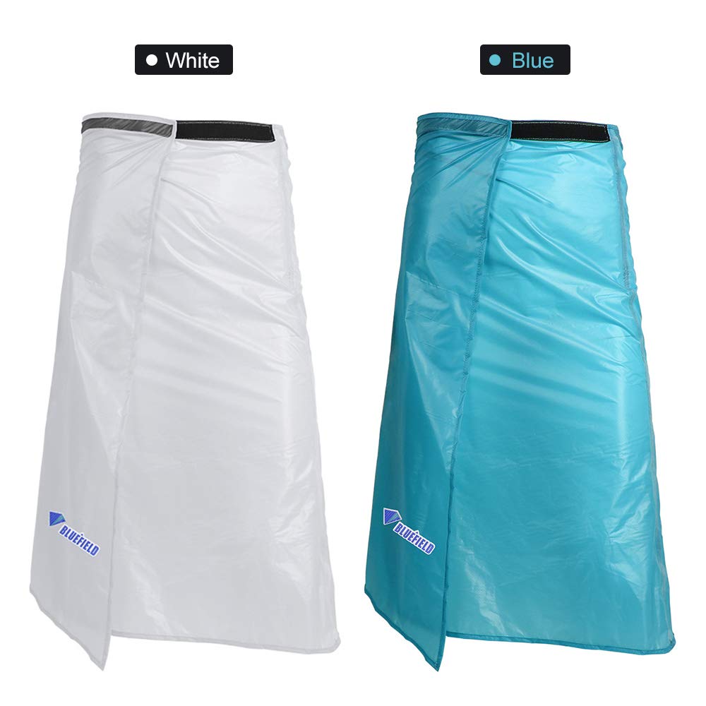 PinbWD rain skirt on the bike supports comfortable rides during rain.
