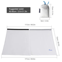PinbWD rain skirt packs into its storage bag for easy portability.