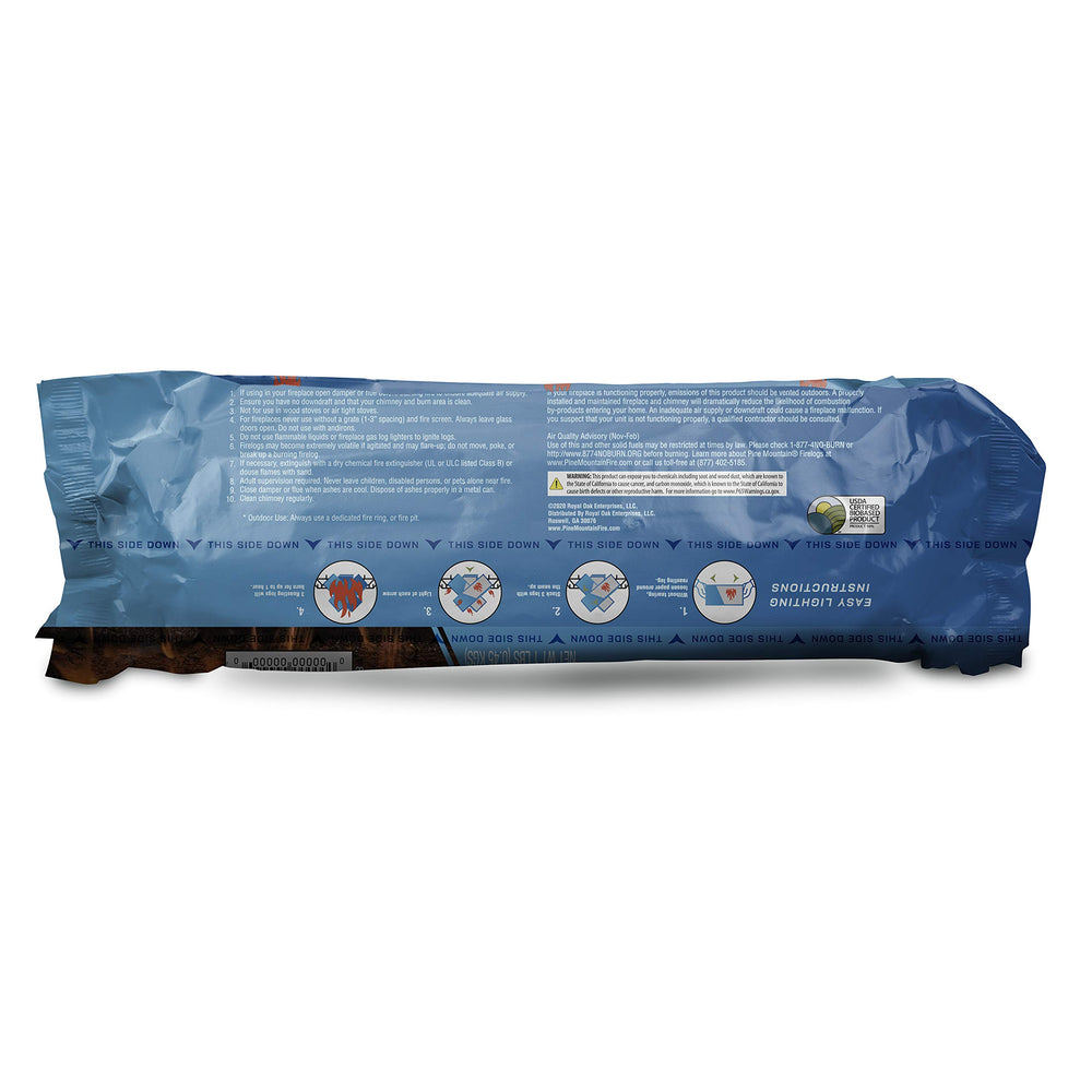 Pine Mountain Roasting Logs food grade ingredients for safe cooking fires