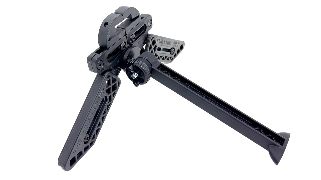 Pine Ridge bow stand built from durable materials for rugged trips.