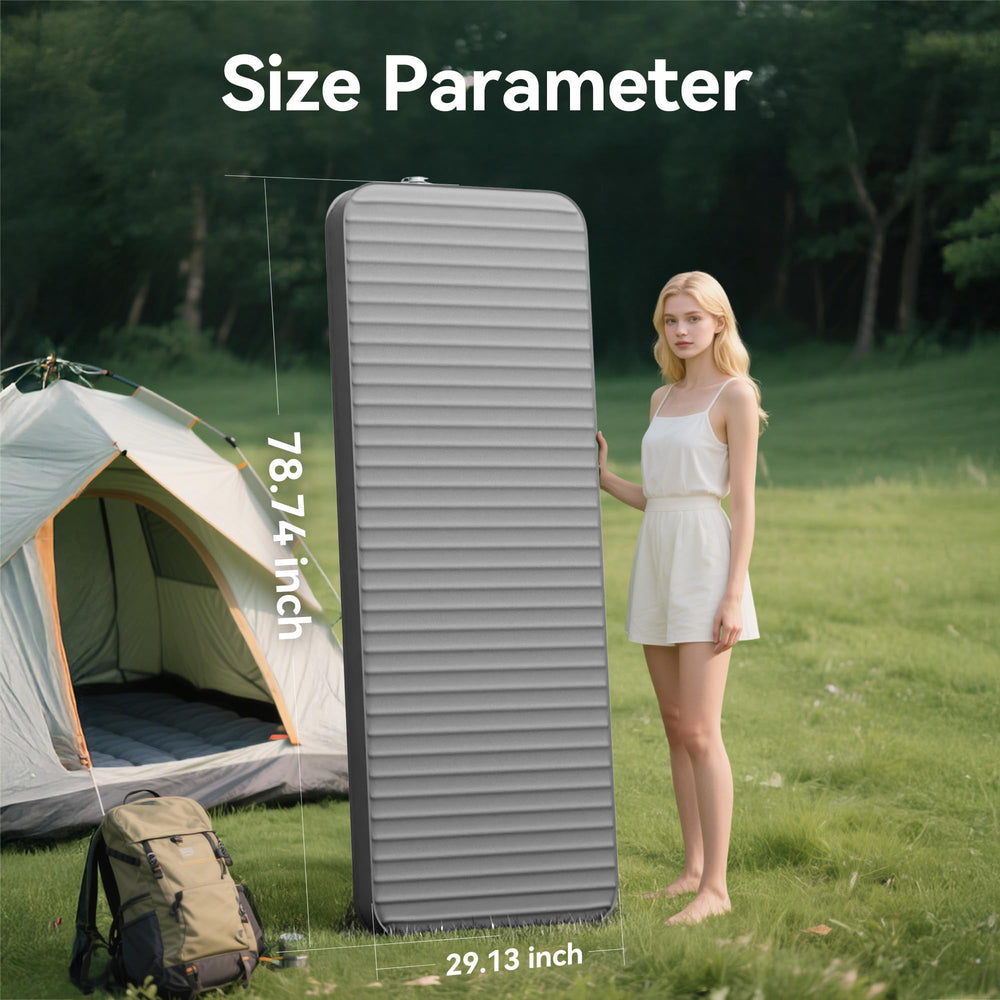 PineHike sleeping pad upgraded sponge focus emphasizes reduced noise and plush support.