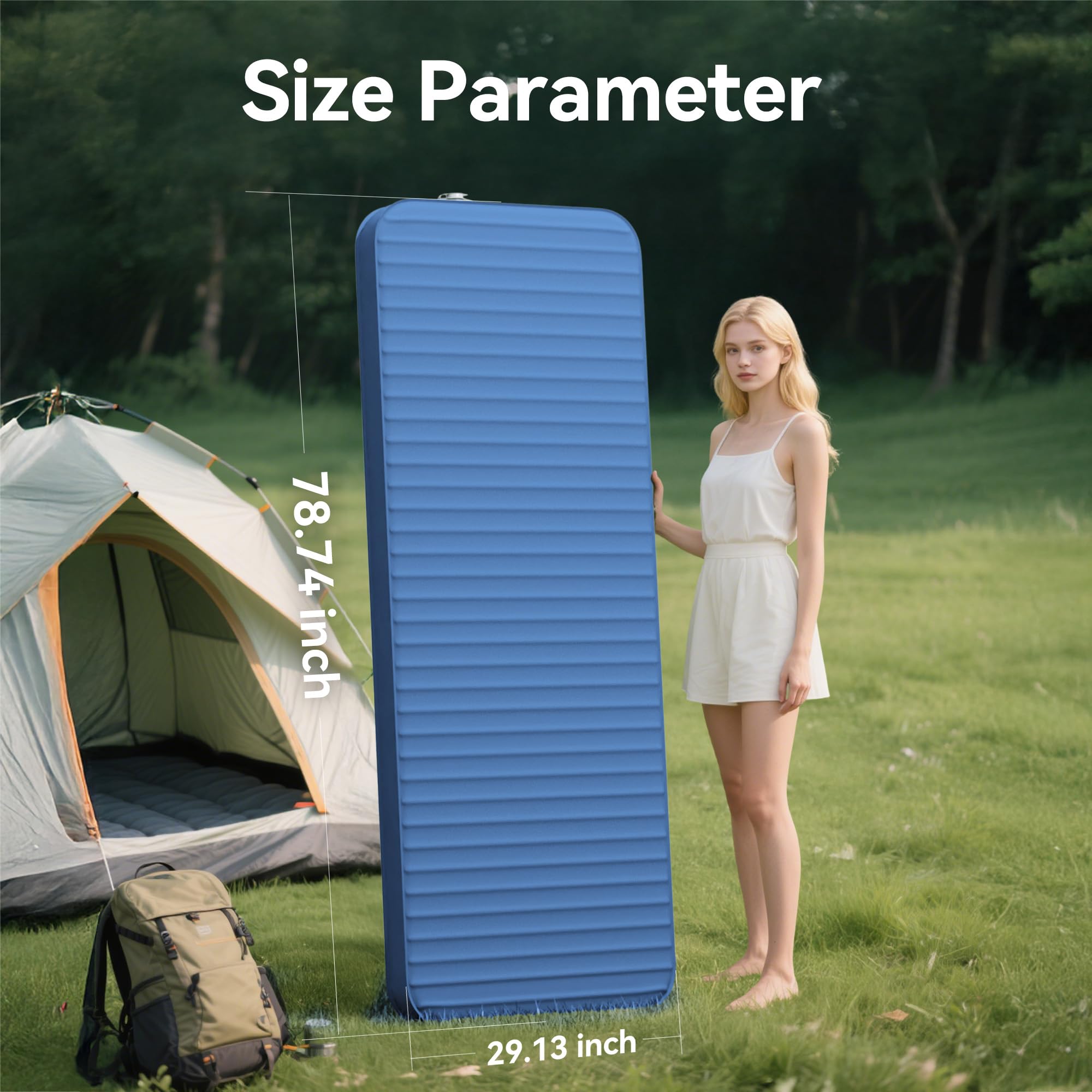 PineHike Sleeping Pad built-in pump demonstrates integrated inflation feature