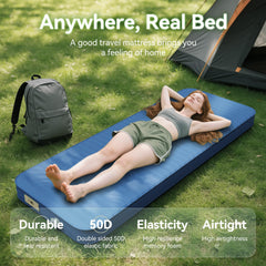 PineHike Sleeping Pad one-touch inflate layout highlights quick setup advantage