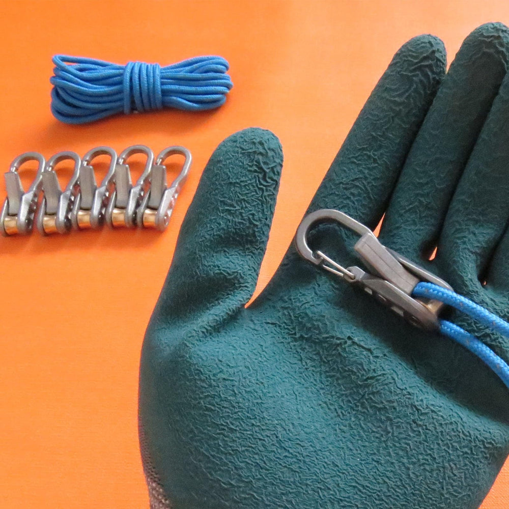 Pinenalo camping tent tie-down in action with reliable tension