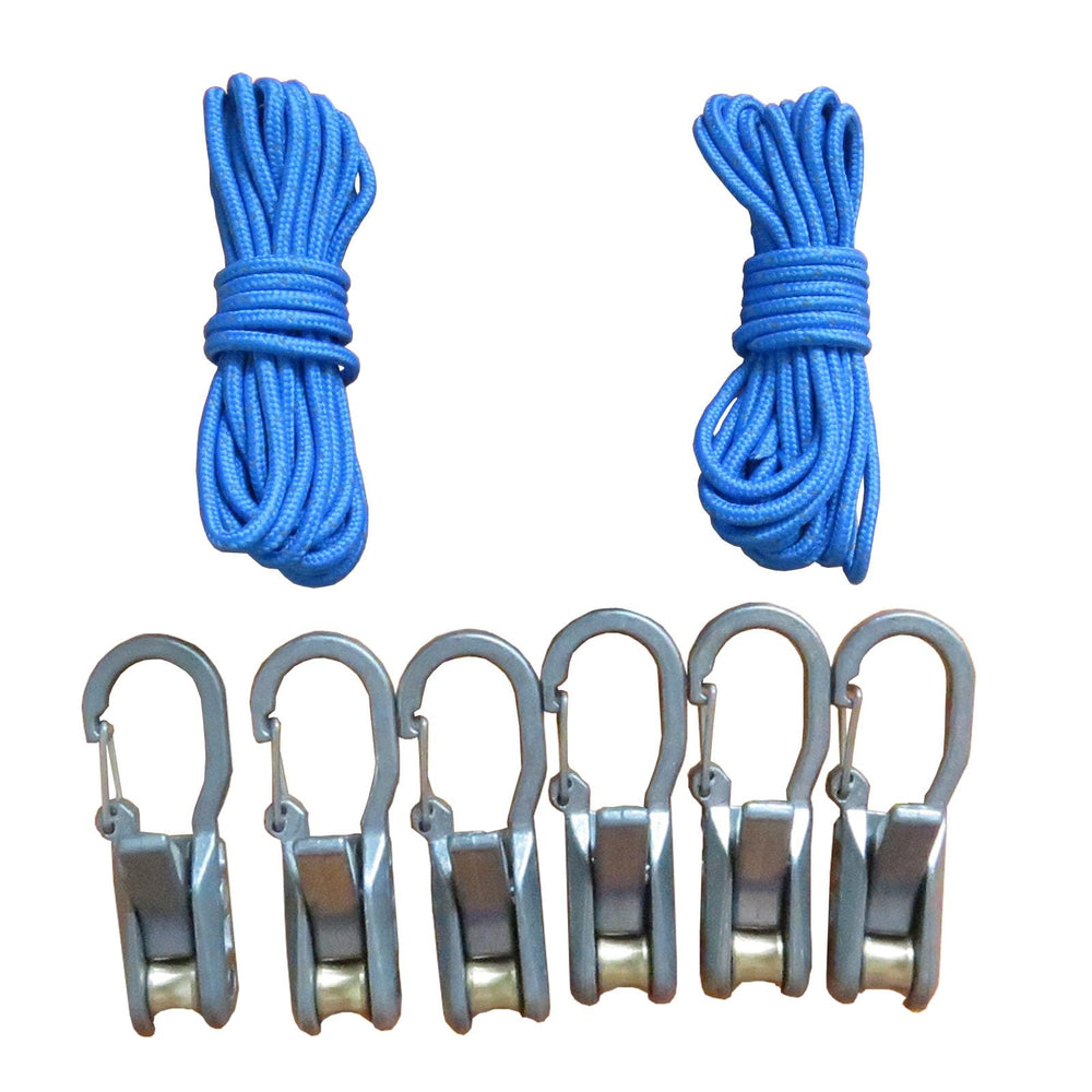 Pinenalo rope roller tensioner close-up with smooth cam action for quick tightening