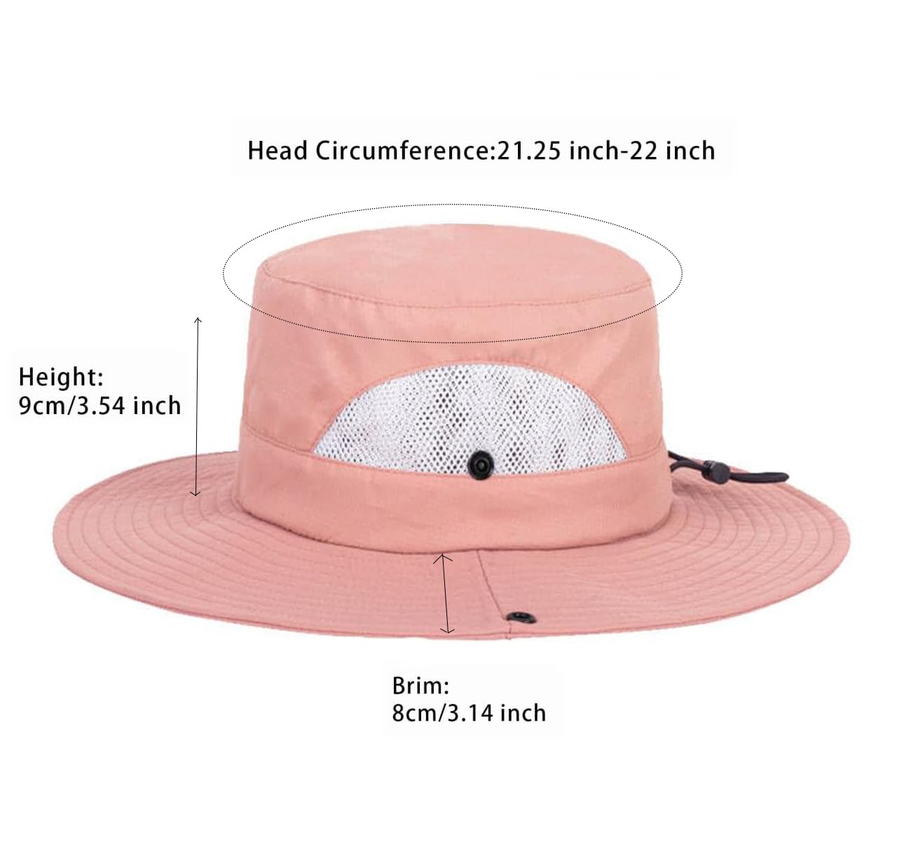 Chin strap safari hat design for kids 5-14