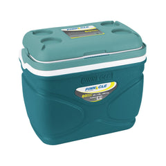Pinnacle 20-liter insulated cooler box with open lid for easy snack access during picnics