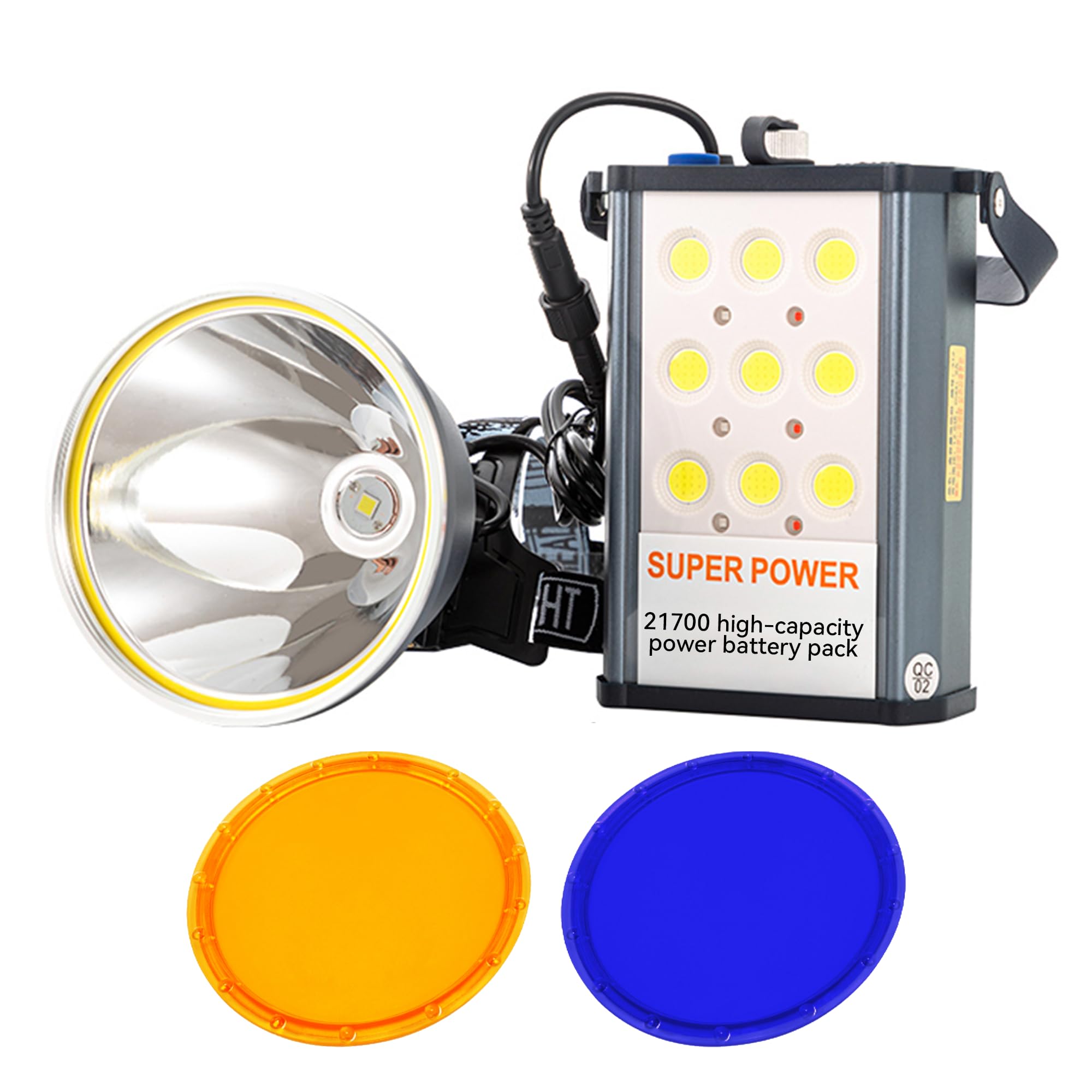 PINSAI headlamp with induction switch for hands-free control during nighttime tasks.