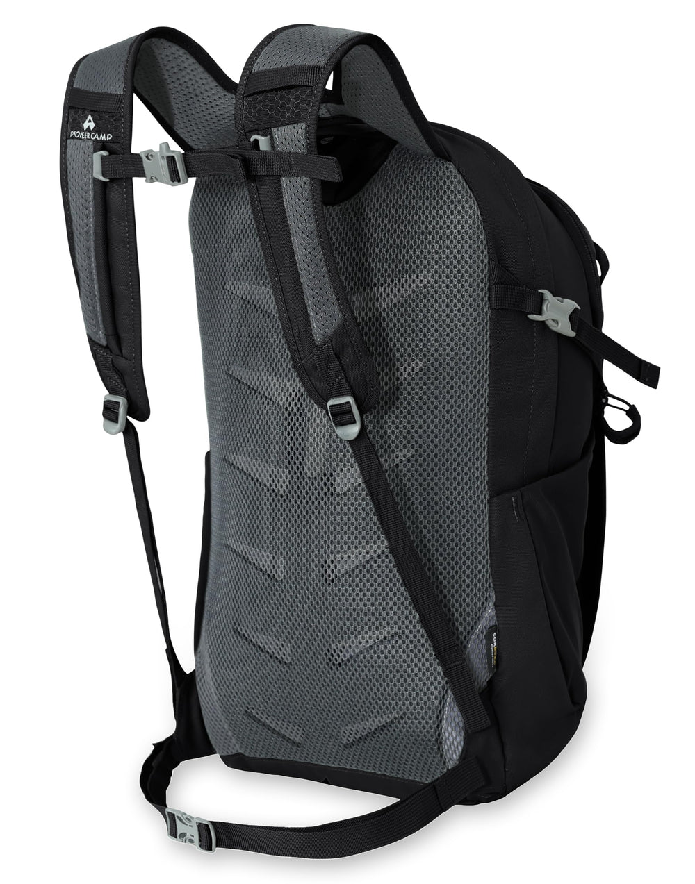 Pioneer Camp hiking backpack ergonomic back panel enhances airflow and comfort