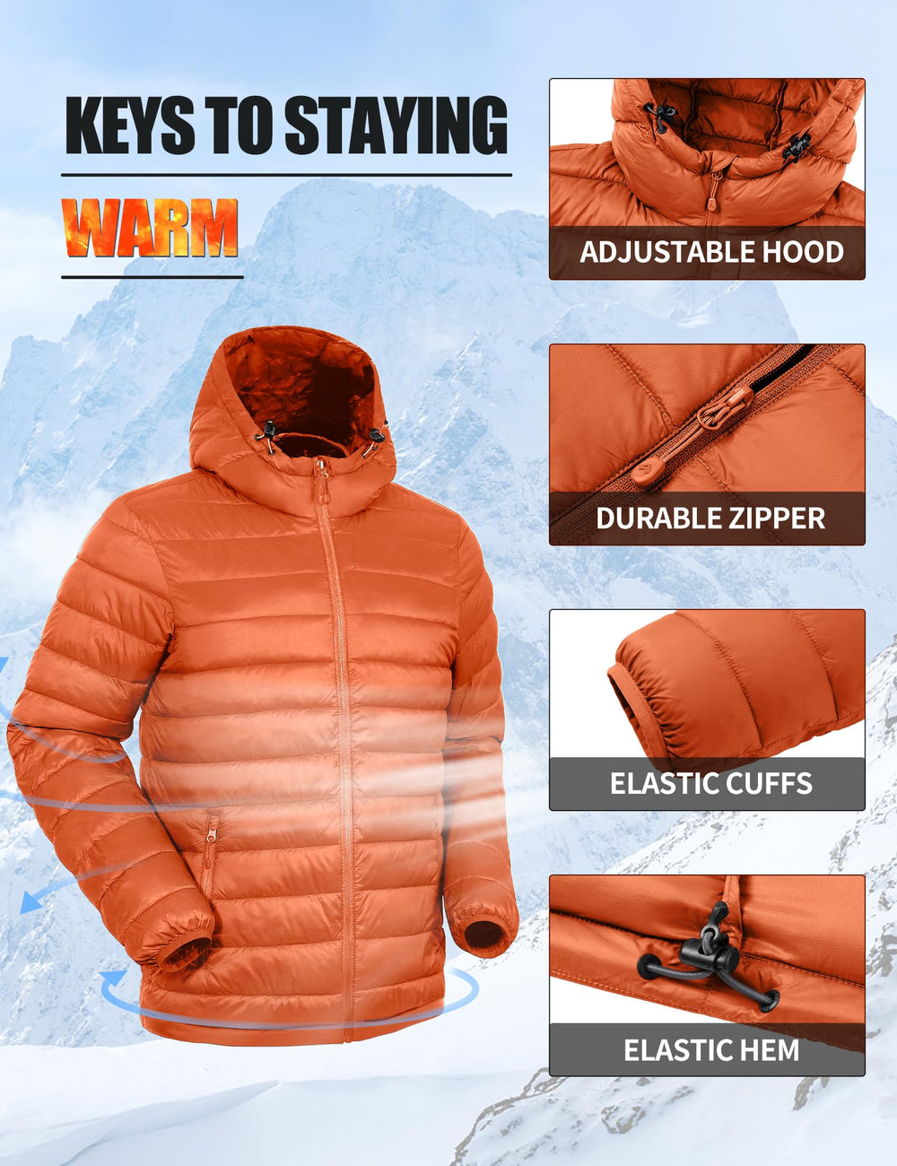 Pioneer Camp Puffer Jacket Men insulated with down-alternative for breathable warmth