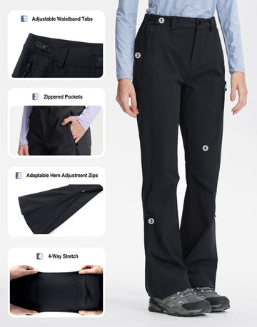 Pioneer Camp women's hiking pants 3D gusset knee mobility boosts movement.
