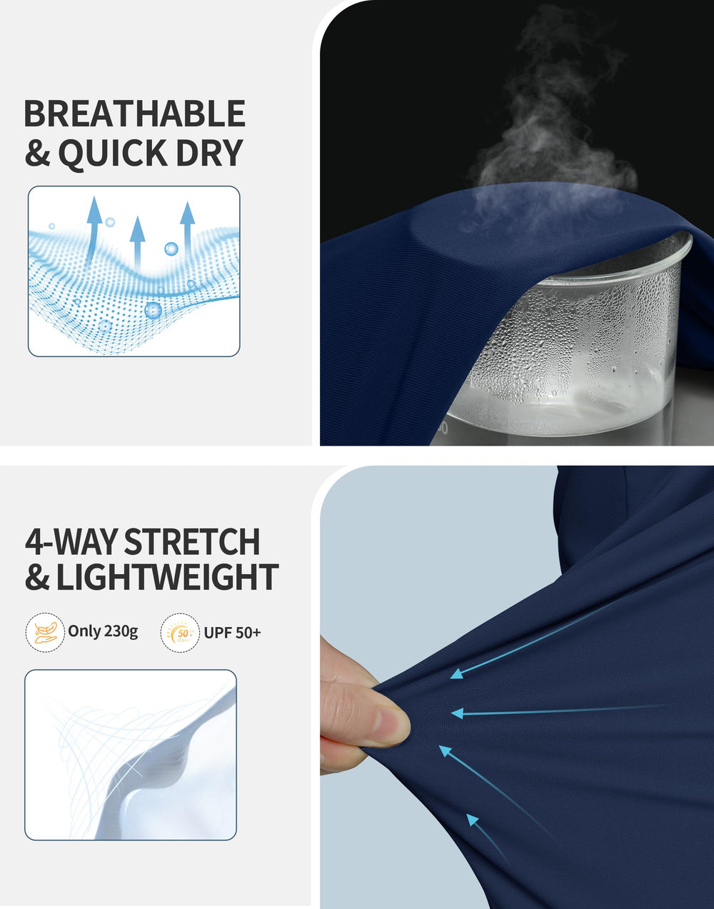 Pioneer Camp women's hiking pants back reflective marker improves visibility in low light