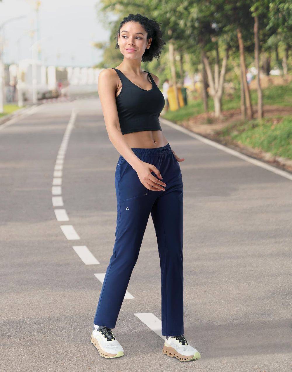 Pioneer Camp women's hiking pants lightweight nylon fabric delivers cool hand feel and all-day comfort