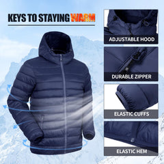 Pioneer Camp Puffer Jacket water-resistant 3000mm detail emphasizes dry comfort in light rain