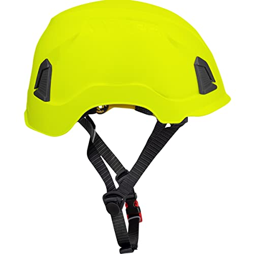 4-point chin strap with quick-release buckle for secure, adjustable fit.