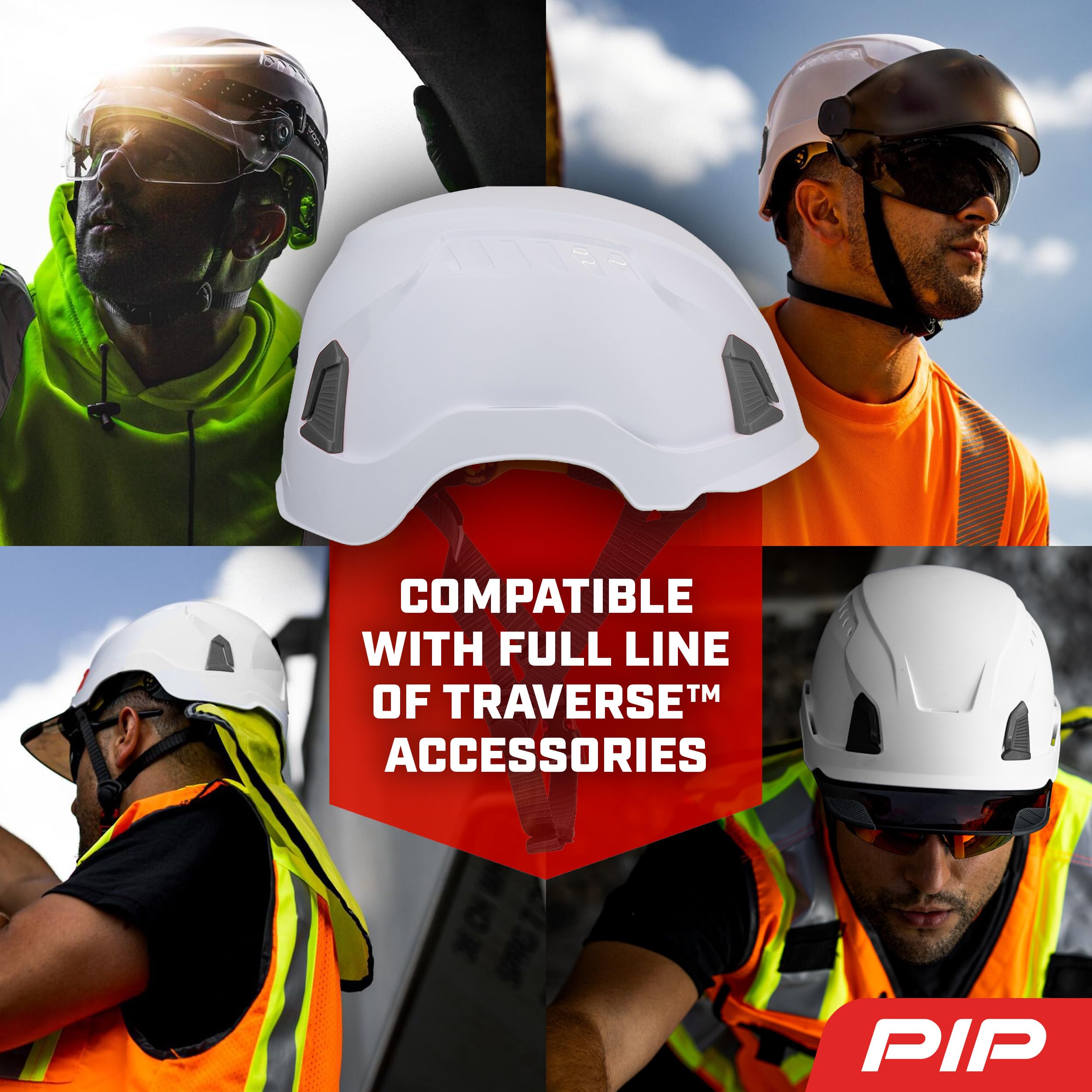 PIP Traverse adjustable suspension fits a range of head sizes.