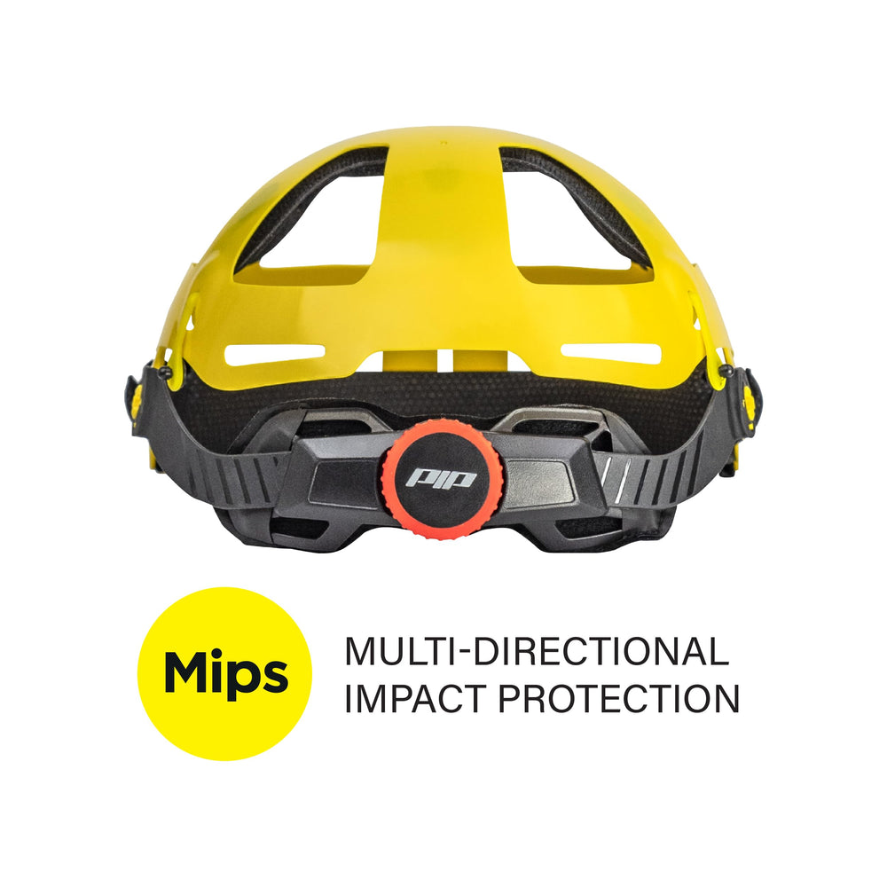PIP Traverse vented helmet chin-strap area; quick-release secure-fit feature