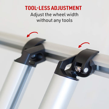 Pipeline Racks bikes-stored-in-garage illustrates easy storage and clutter-free space.