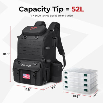Piscifun backpack reflective strip boosts visibility in low light