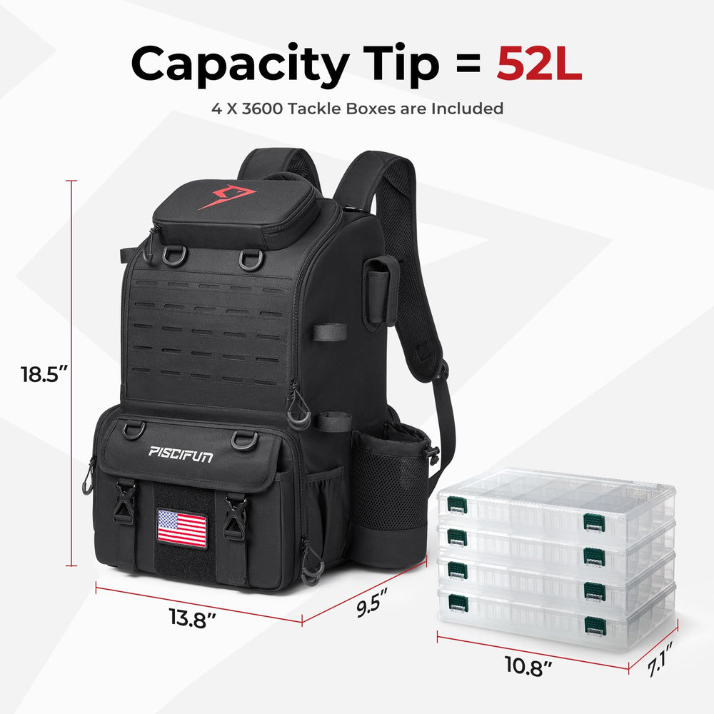 Piscifun backpack reflective strip boosts visibility in low light