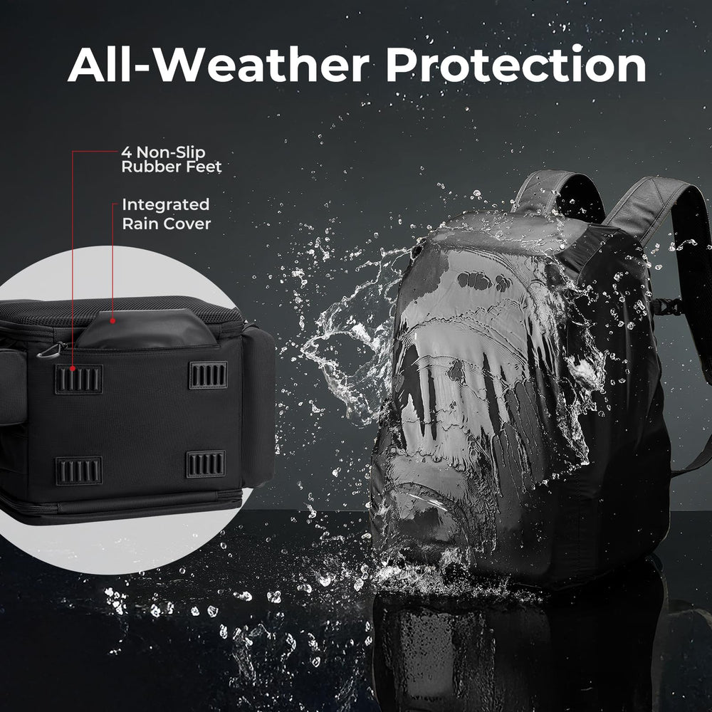 Backpack with four 3600-size tackle boxes