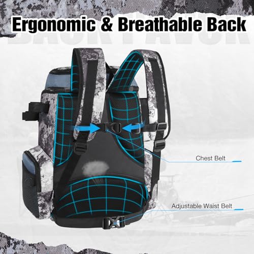 Piscifun ergonomic back panel and breathable straps for all-day comfort