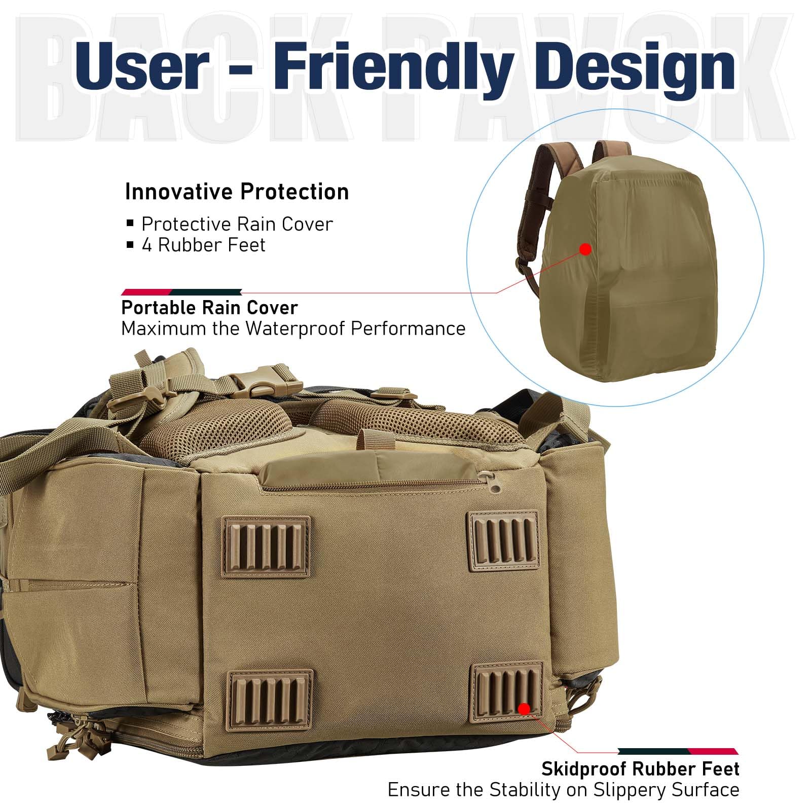 Piscifun padded back panel and ergonomic straps for comfort.