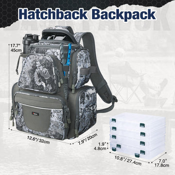 Protective rain cover included with Piscifun tackle backpack