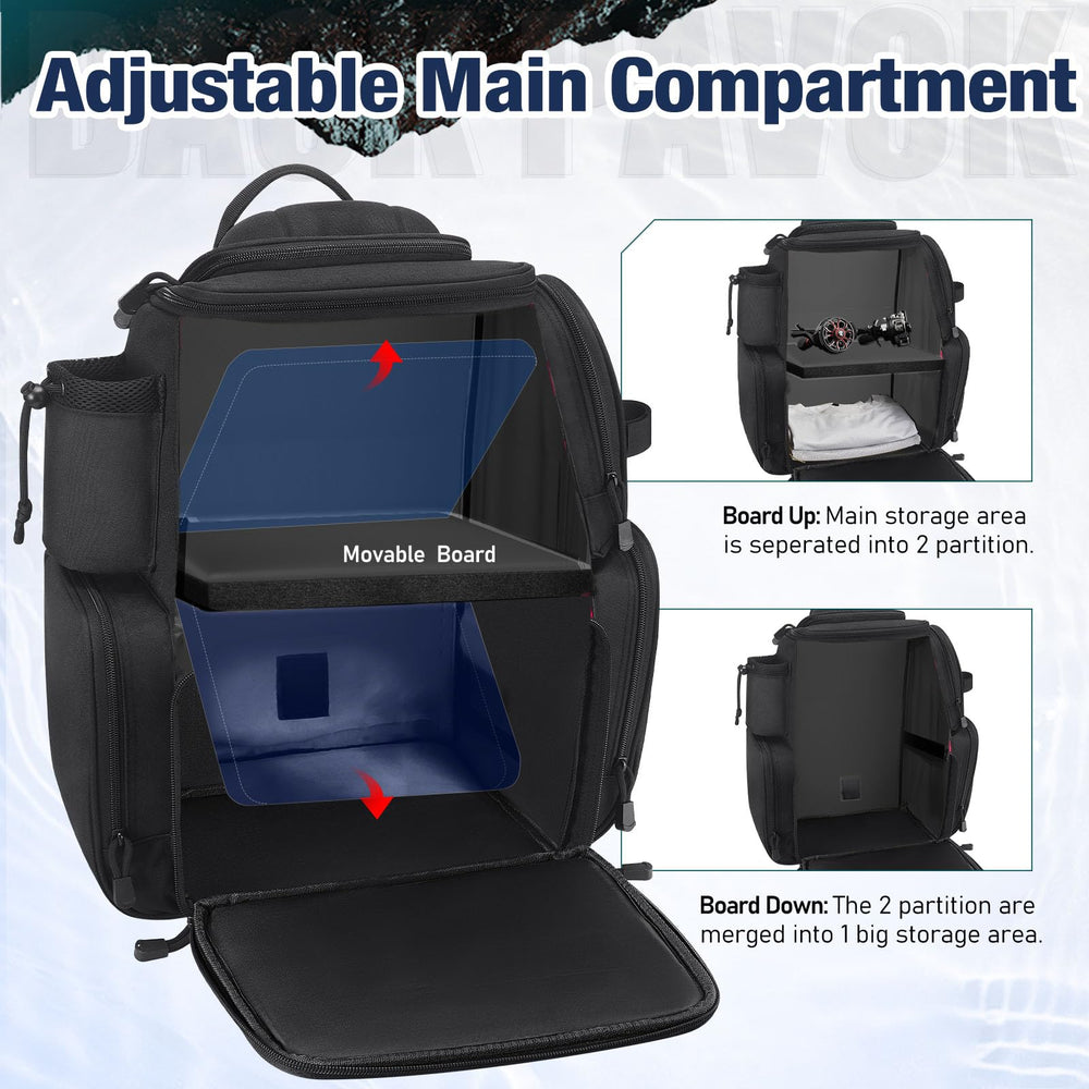 Piscifun fishing backpack rod holders ready gear for quick, on-water casting.