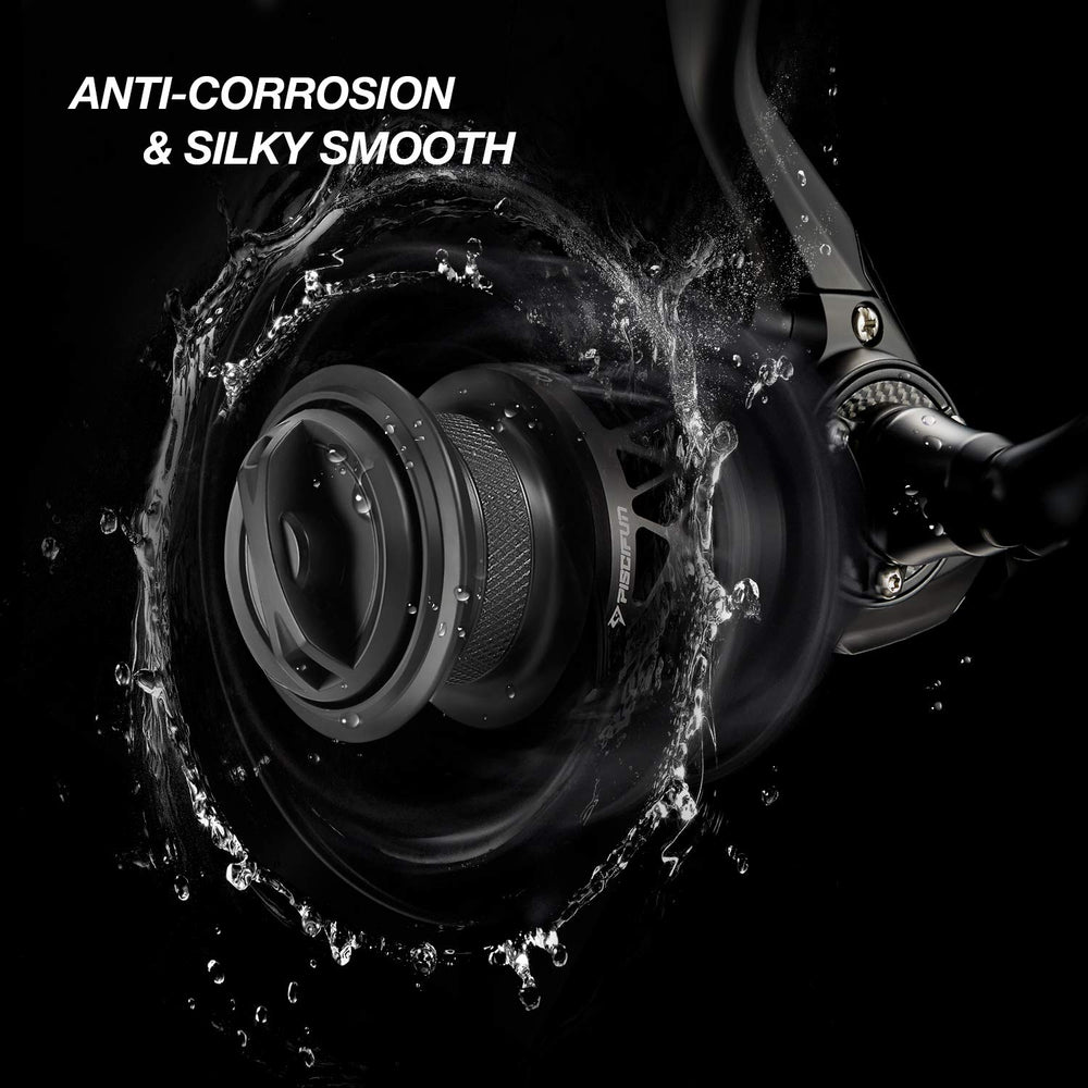 Piscifun Carbon X - drag power up to 33 pounds supports strong fights.