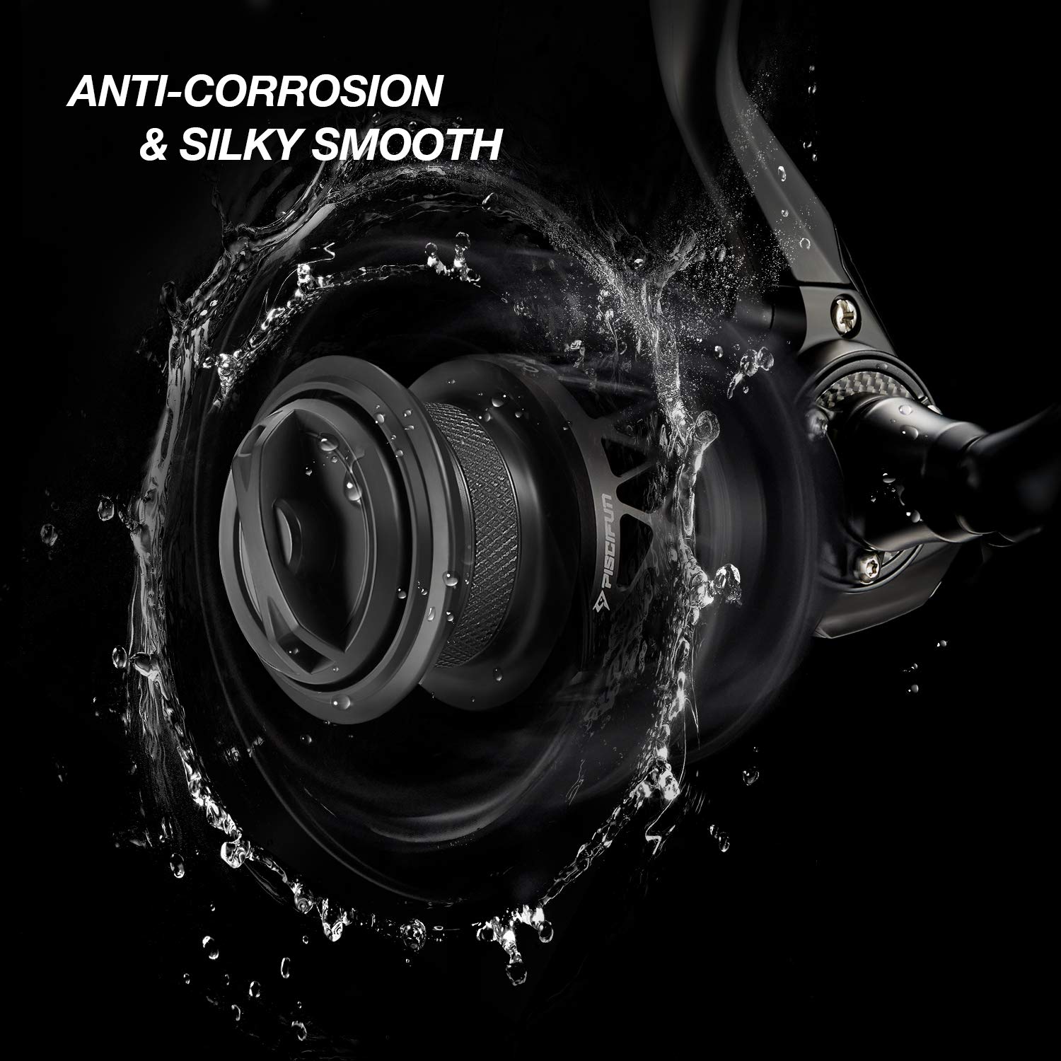 Carbon X spinning reel showing 6.2:1 high-speed gear ratio