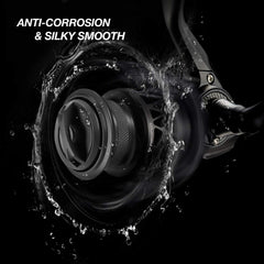 Carbon X spinning reel showing 6.2:1 high-speed gear ratio