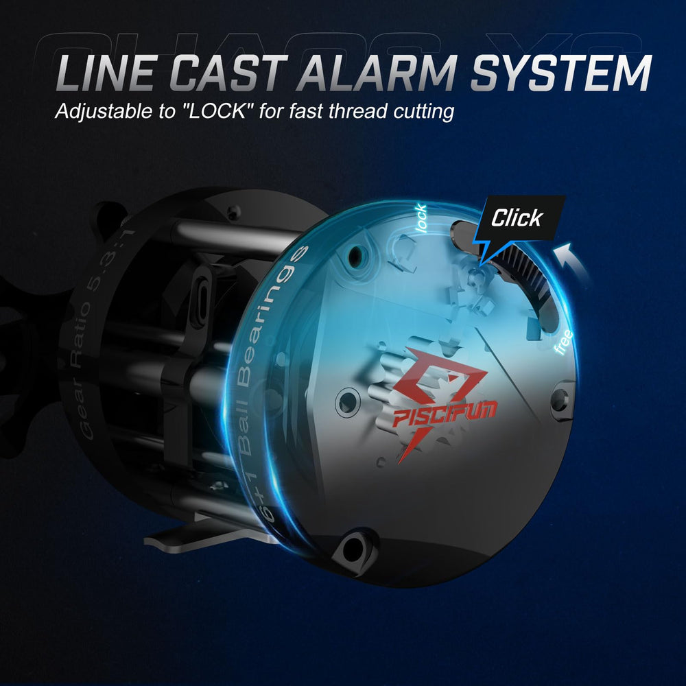Piscifun Chaos XS recessed reel foot on rod for low-profile handling