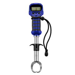 Piscifun blue fish gripper front view with digital scale