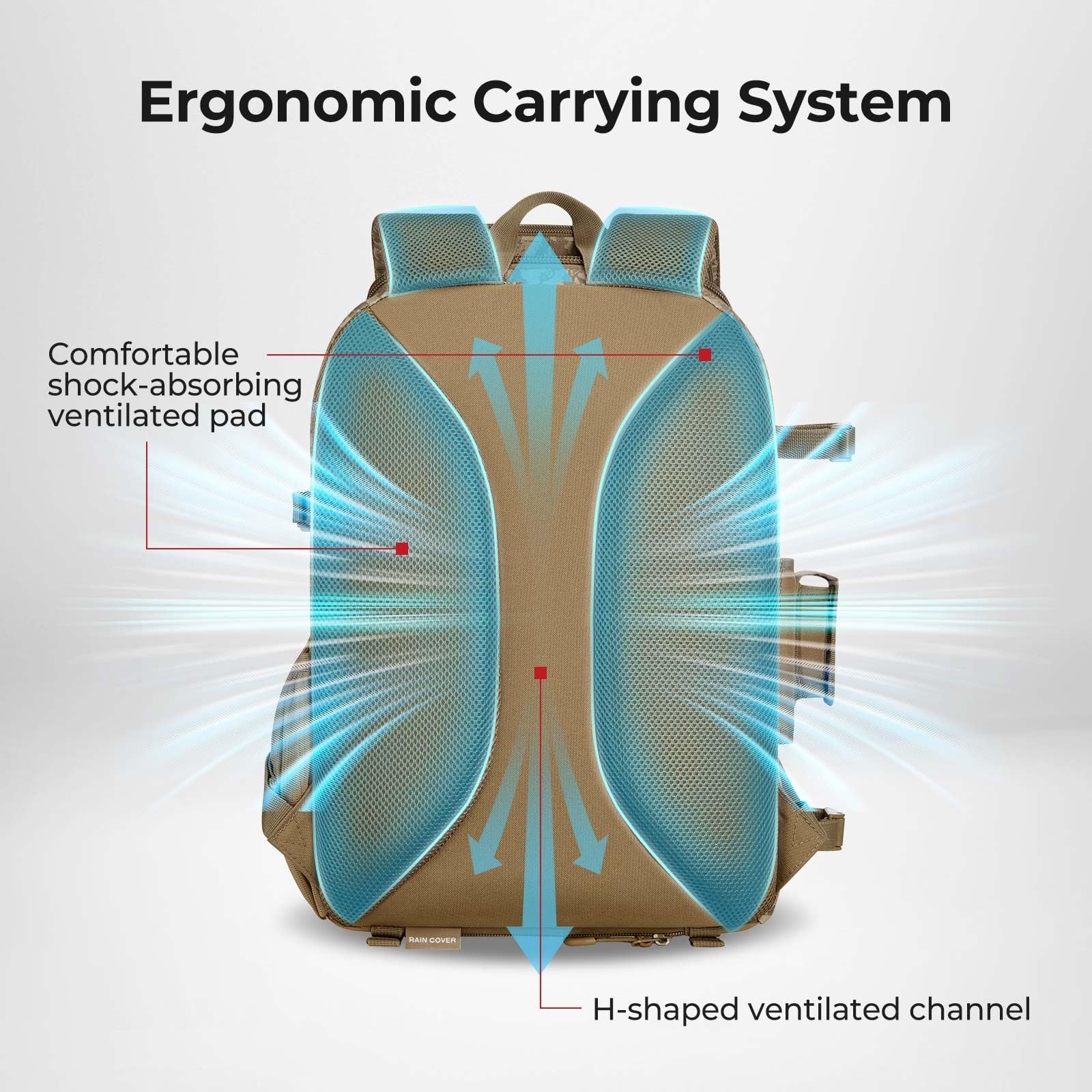 Piscifun fishing tackle backpack extended zipper, easy access to gear.