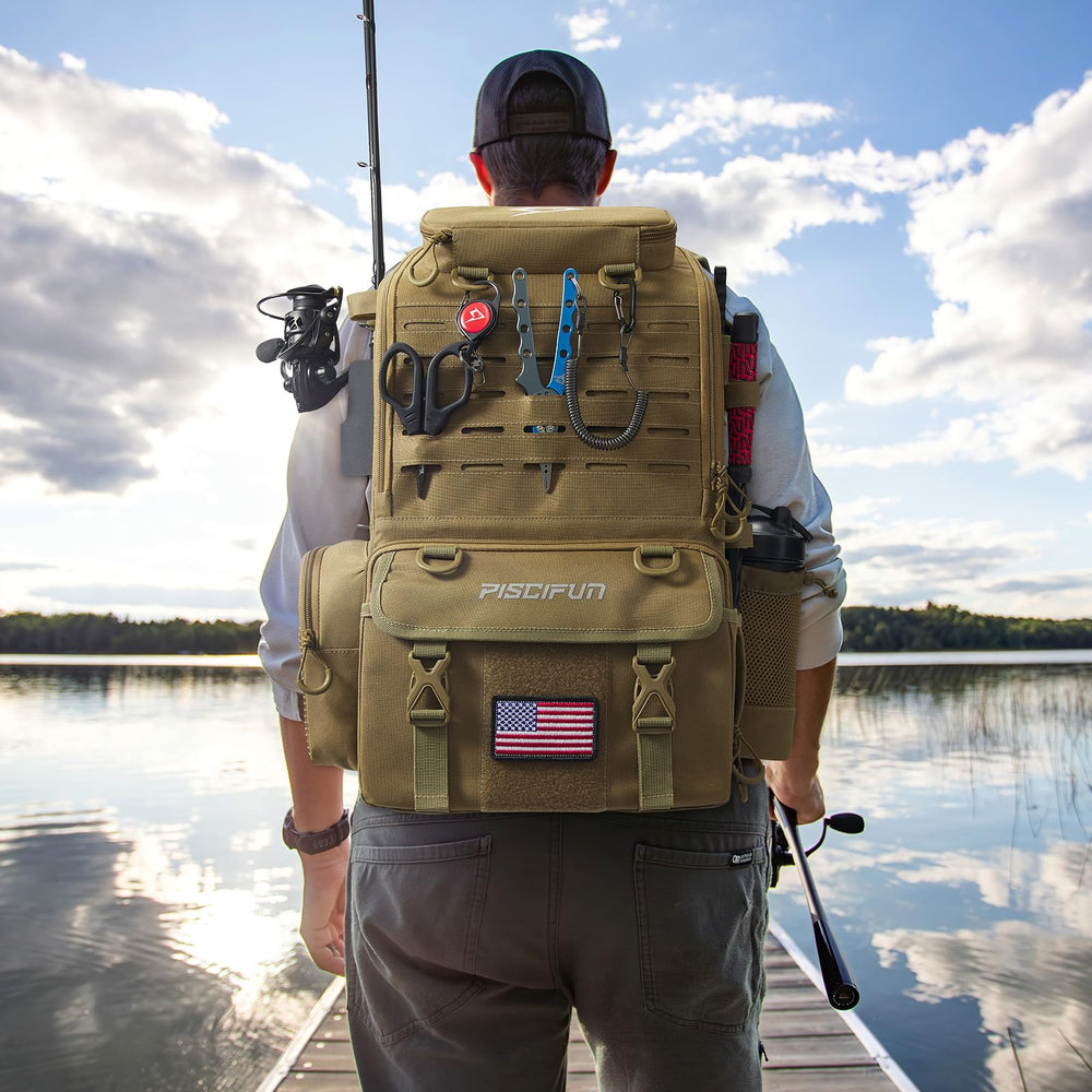 Piscifun four-tackle-boxes storage keeps lures accessible and gear neatly separated.