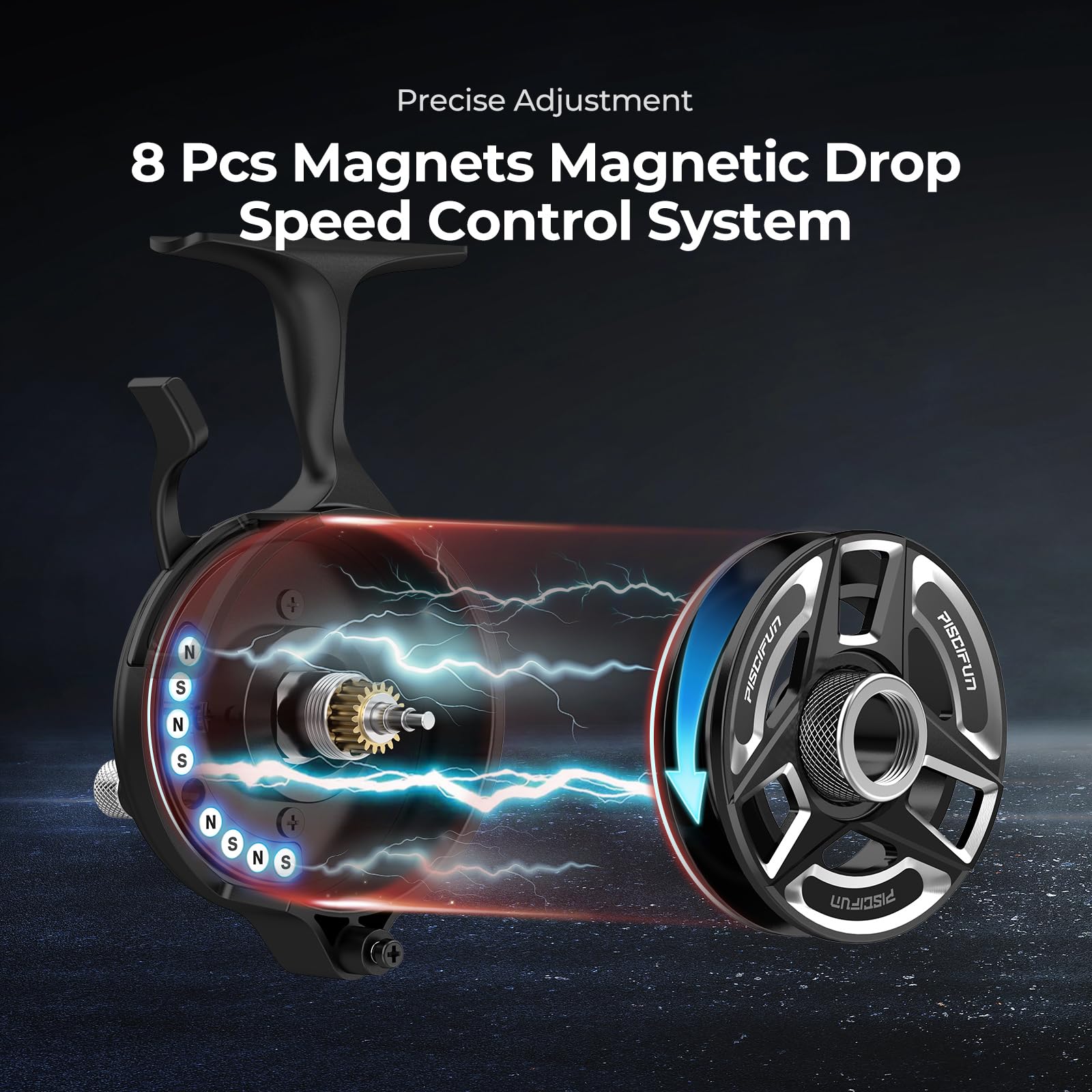 Bait clicker audible alert on Piscifun ICX Frost II ice fishing reel