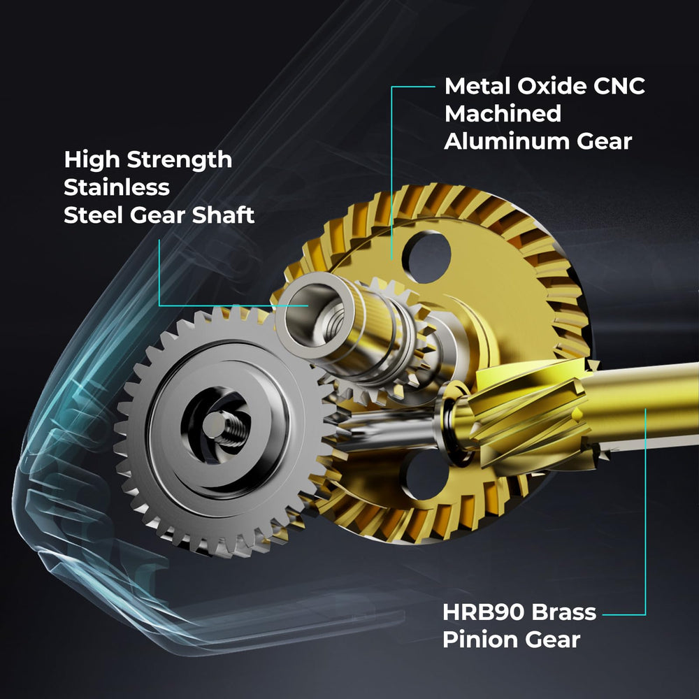 Piscifun NautiX CNC aluminum gear delivers strong wear resistance.