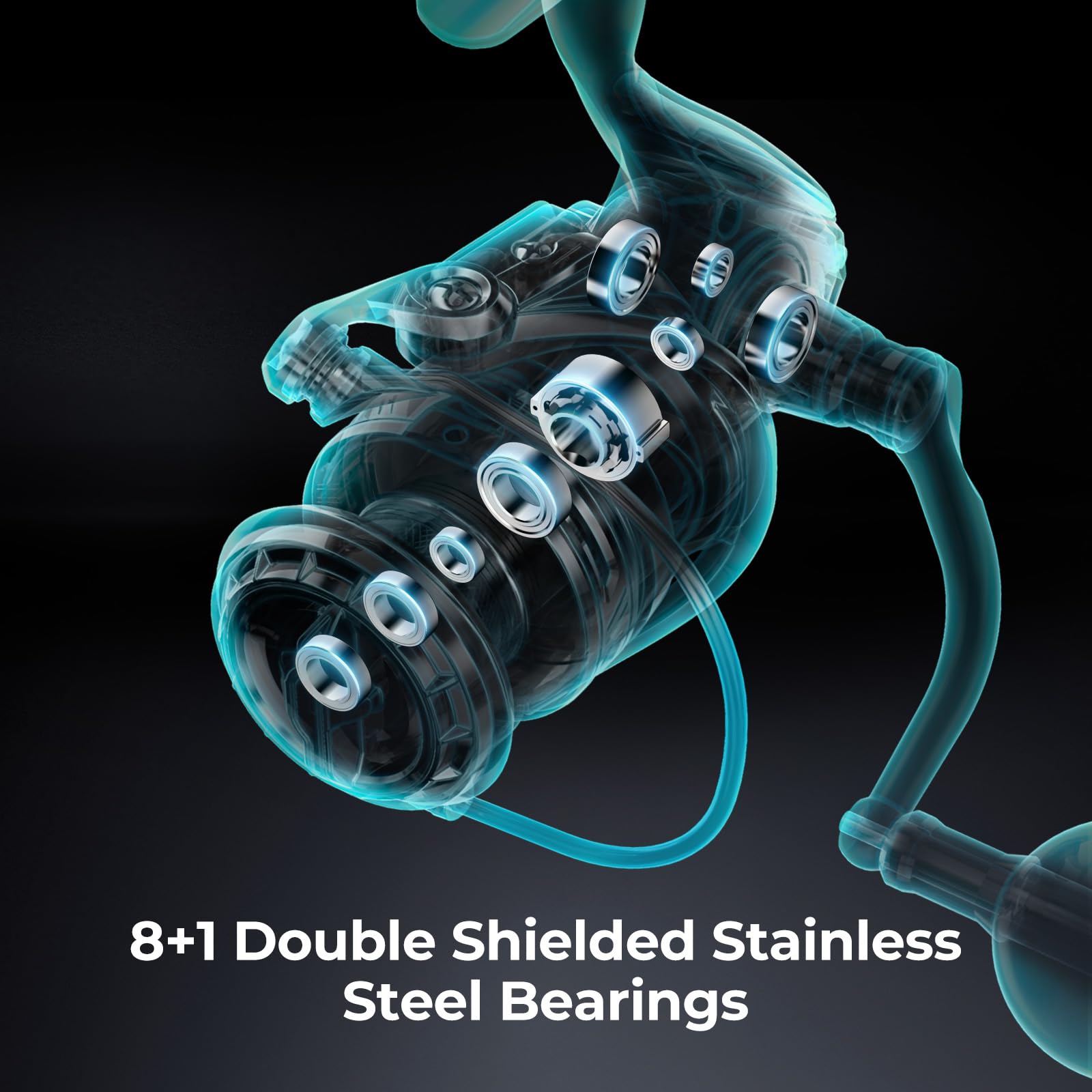Piscifun NautiX sealed bearings reduce friction for smooth retrieves.