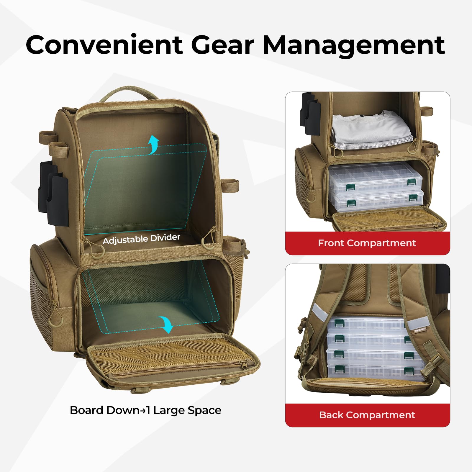 Piscifun rain cover provides instant weather protection when sudden rain hits.