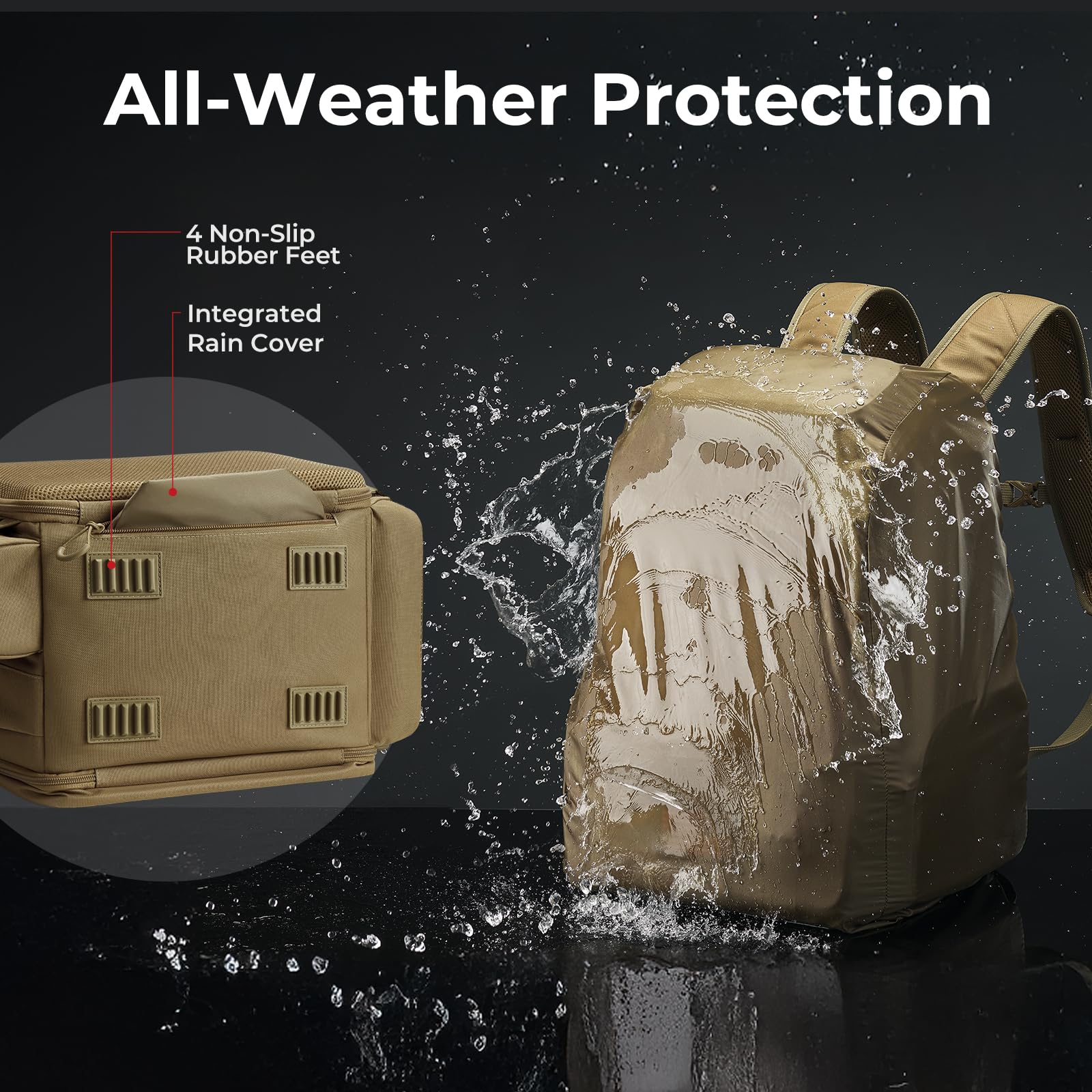 Piscifun top-opening main compartment offers quick visibility and fast access.