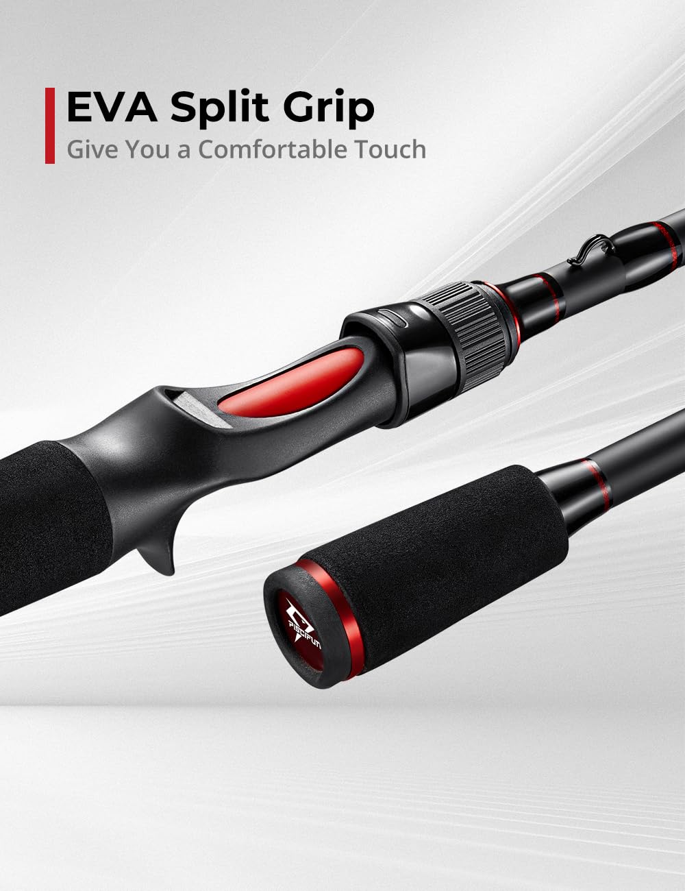 Piscifun Torrent rod is versatile for bass, walleye, and pike.