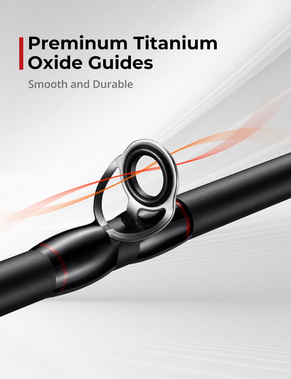 Piscifun Torrent rod with EVA grip provides all-day comfort.