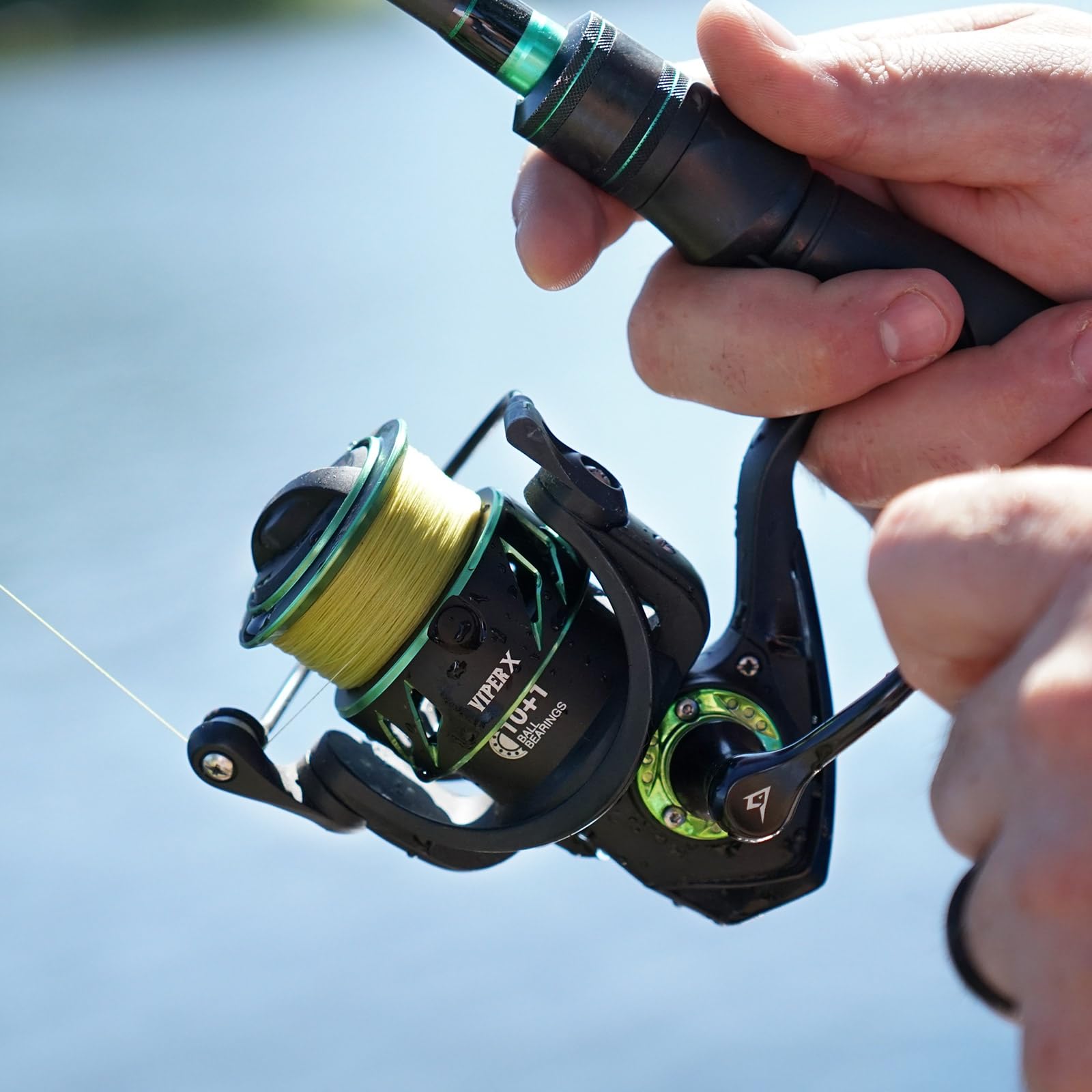Piscifun Viper X heel-knob EVA handle emphasizes comfortable grip during extended sessions