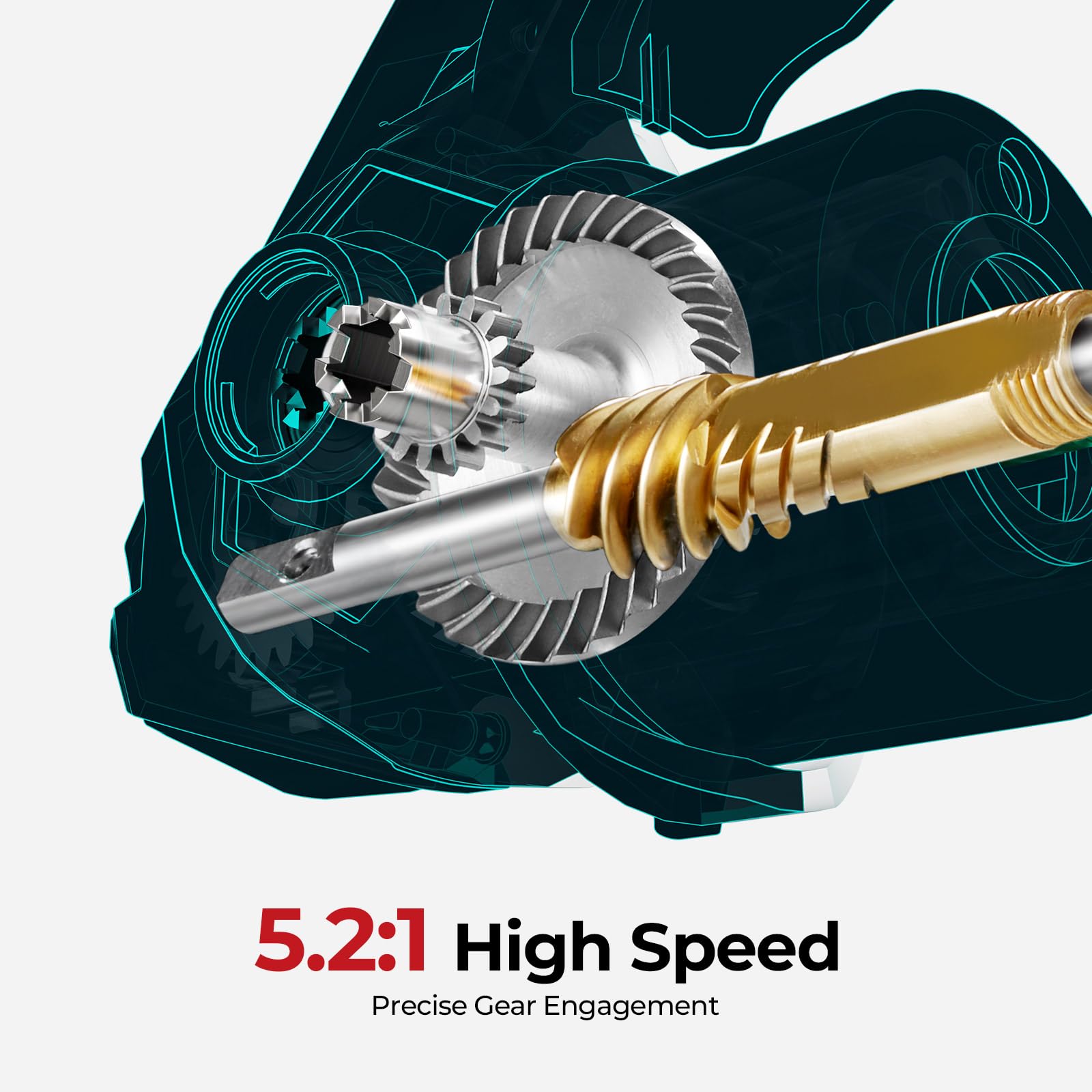 Piscifun Viper X bearing close-up highlighting 10+1 stainless bearings for smooth retrieves.