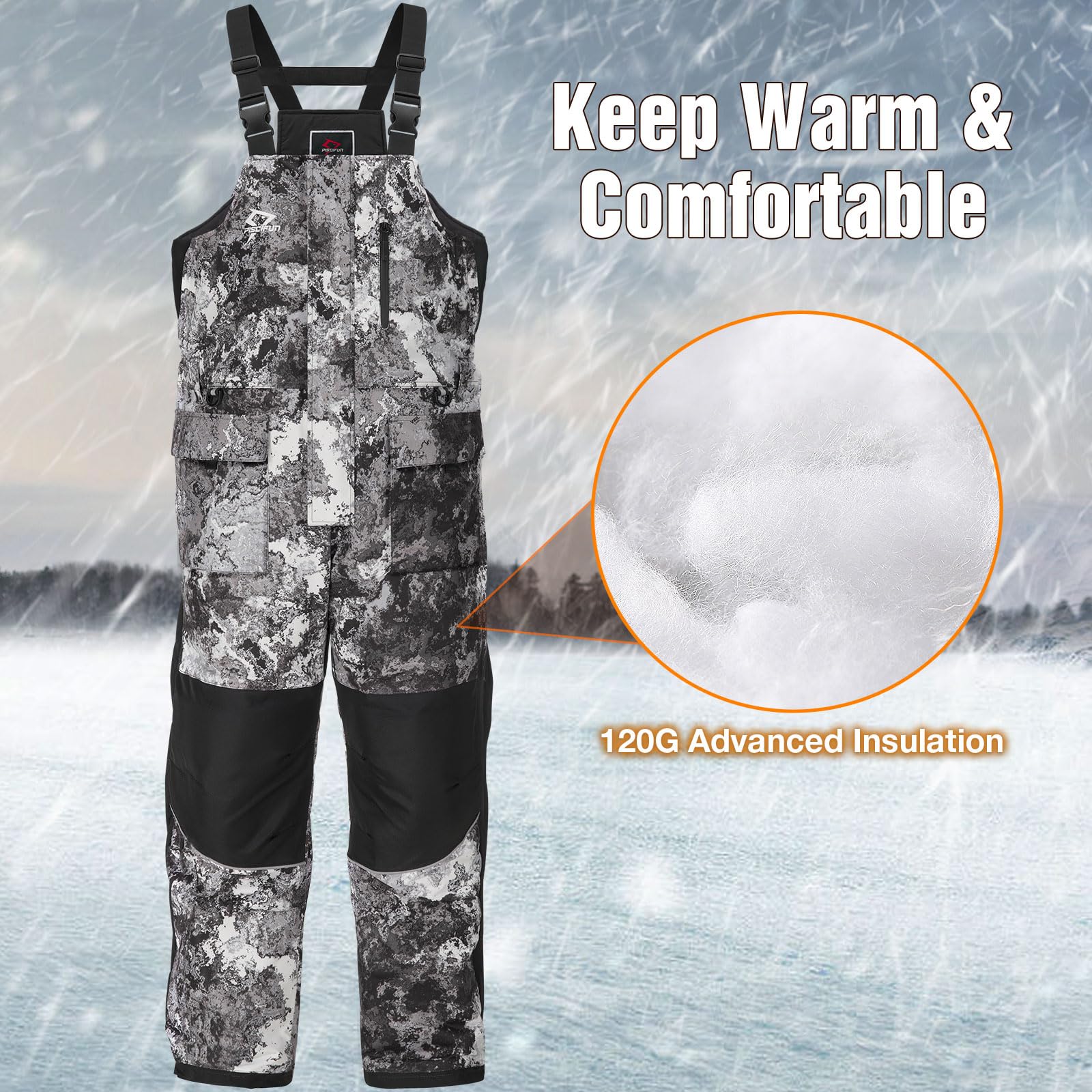 Piscifun warm windproof fabric highlights warmth and wind resistance