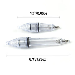 Piscorush 4.7 inch White Flash LED Underwater Fishing Light - side angle