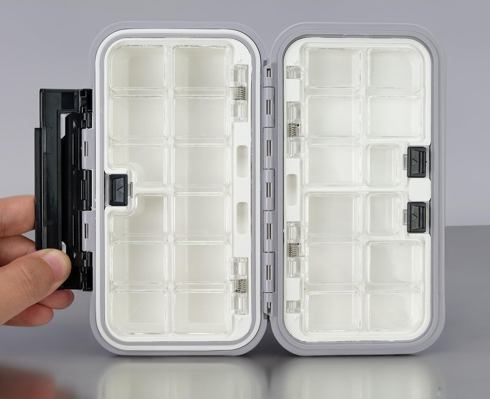 Piscorush Waterproof Tackle Box Grey – side view