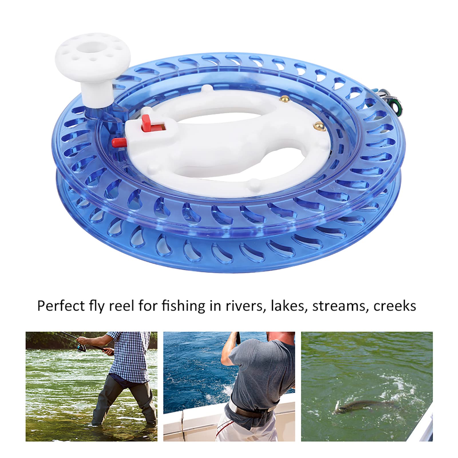 Pissente blue lightweight reel reduces fatigue on long fishing sessions